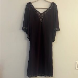 J KARA - Elegant purple chiffon and Sequin Embellishments size 8